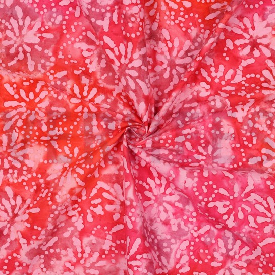 HANDCRAFTED BATIK COTTON CORAL #7