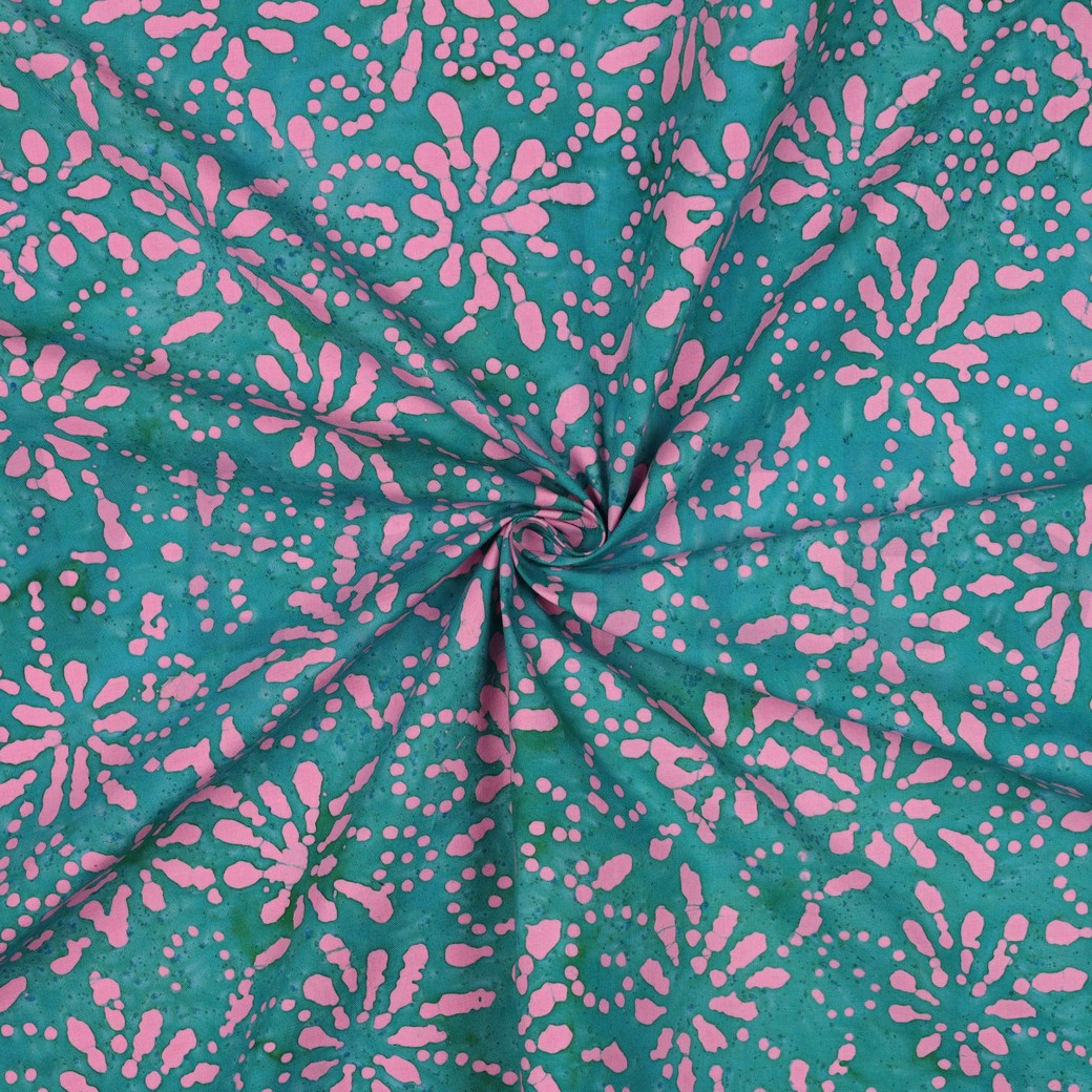 HANDCRAFTED BATIK COTTON TURQOISE #7