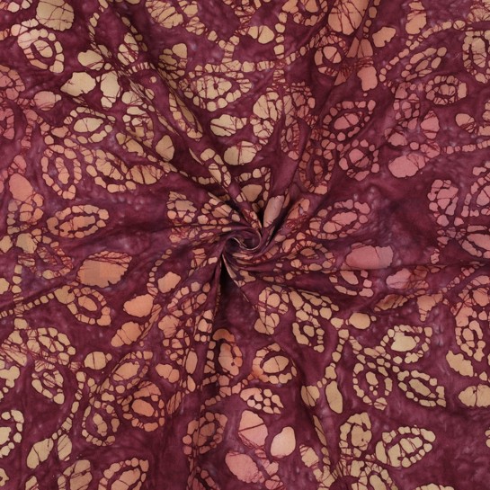 HANDCRAFTED BATIK COTTON CERISE #7
