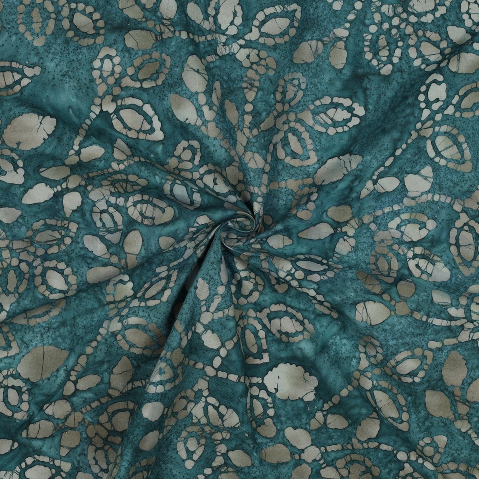 HANDCRAFTED BATIK COTTON DARK PETROL (high resolution) #3