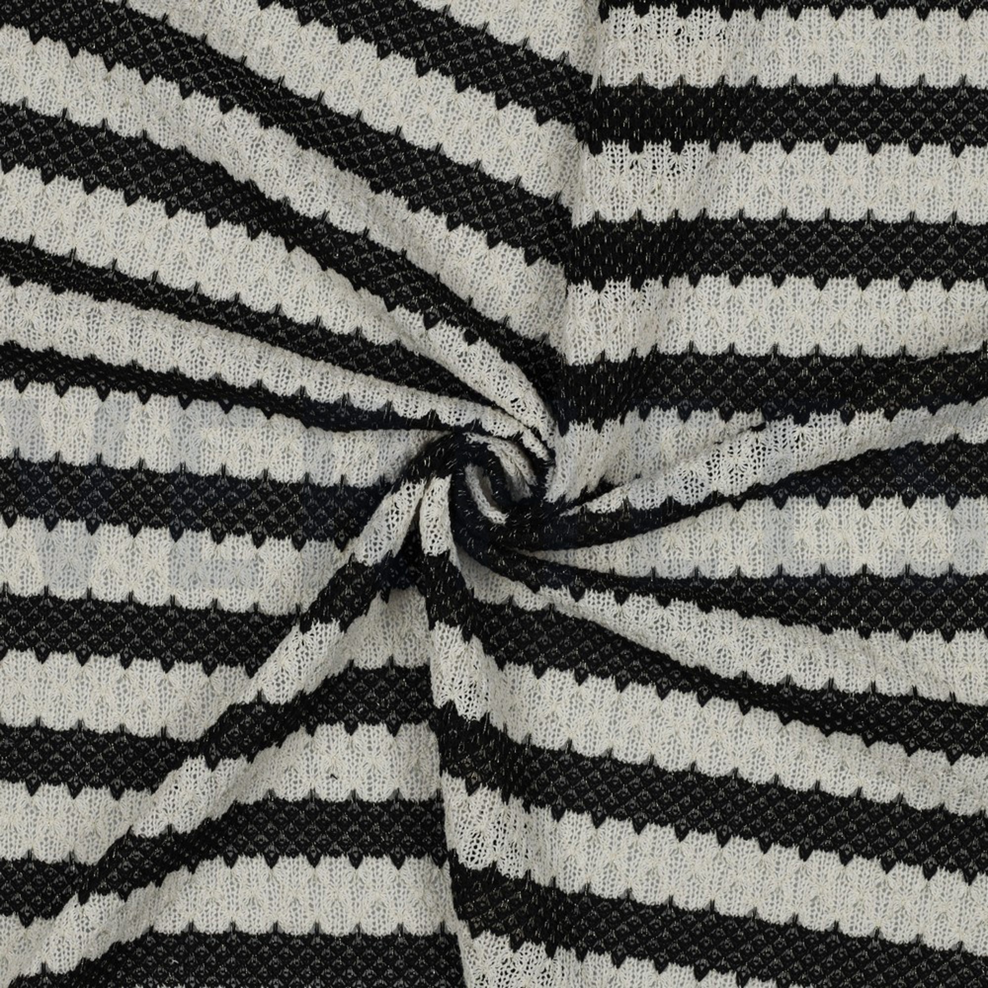 STRICK JACQUARD SCHWARZ GOLD LUREX (high resolution) #3