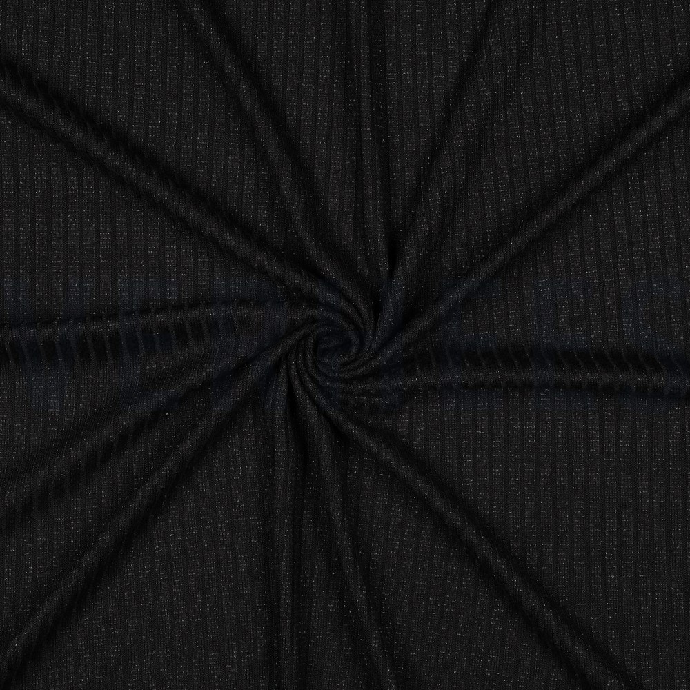 KNITTED LUREX BLACK SILVER LUREX #7