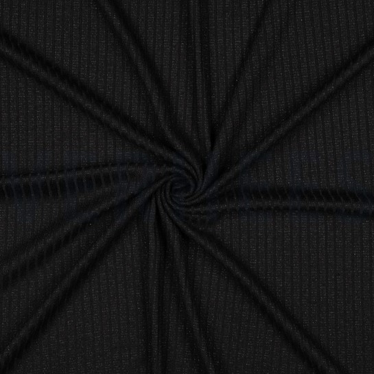 LUREX TRICOTÉ NOIR ARGENT LUREX #7