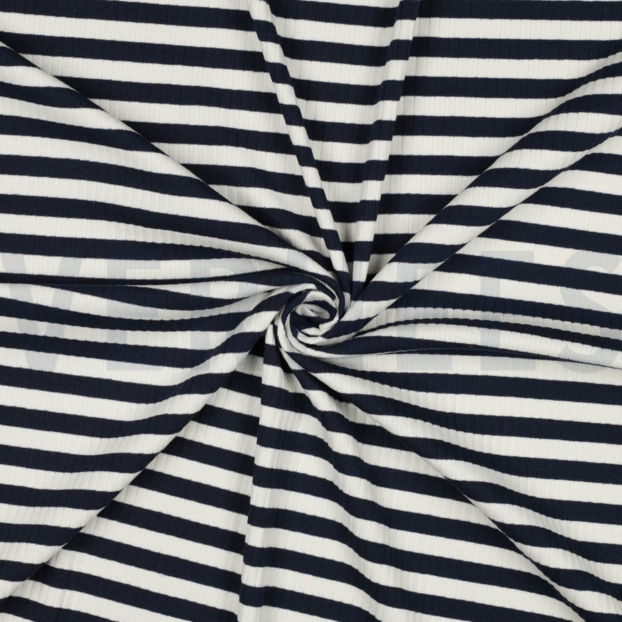 RIPPEN GARNGEFÄRBT STREIFEN MARINEBLAU/ECRU (high resolution) #3