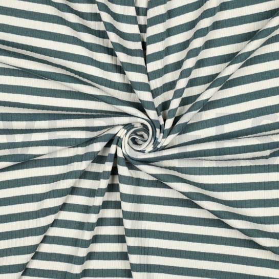 RIB YARN DYED STRIPES PETROL #7