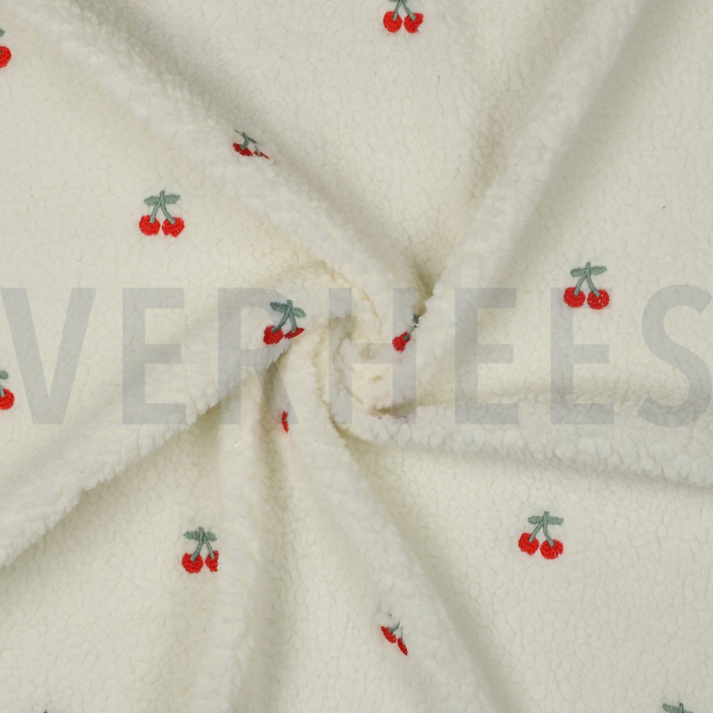 TEDDY BRODERIE CERISES ÉCRU #7