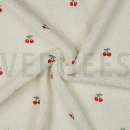 TEDDY BRODERIE CERISES ÉCRU #7