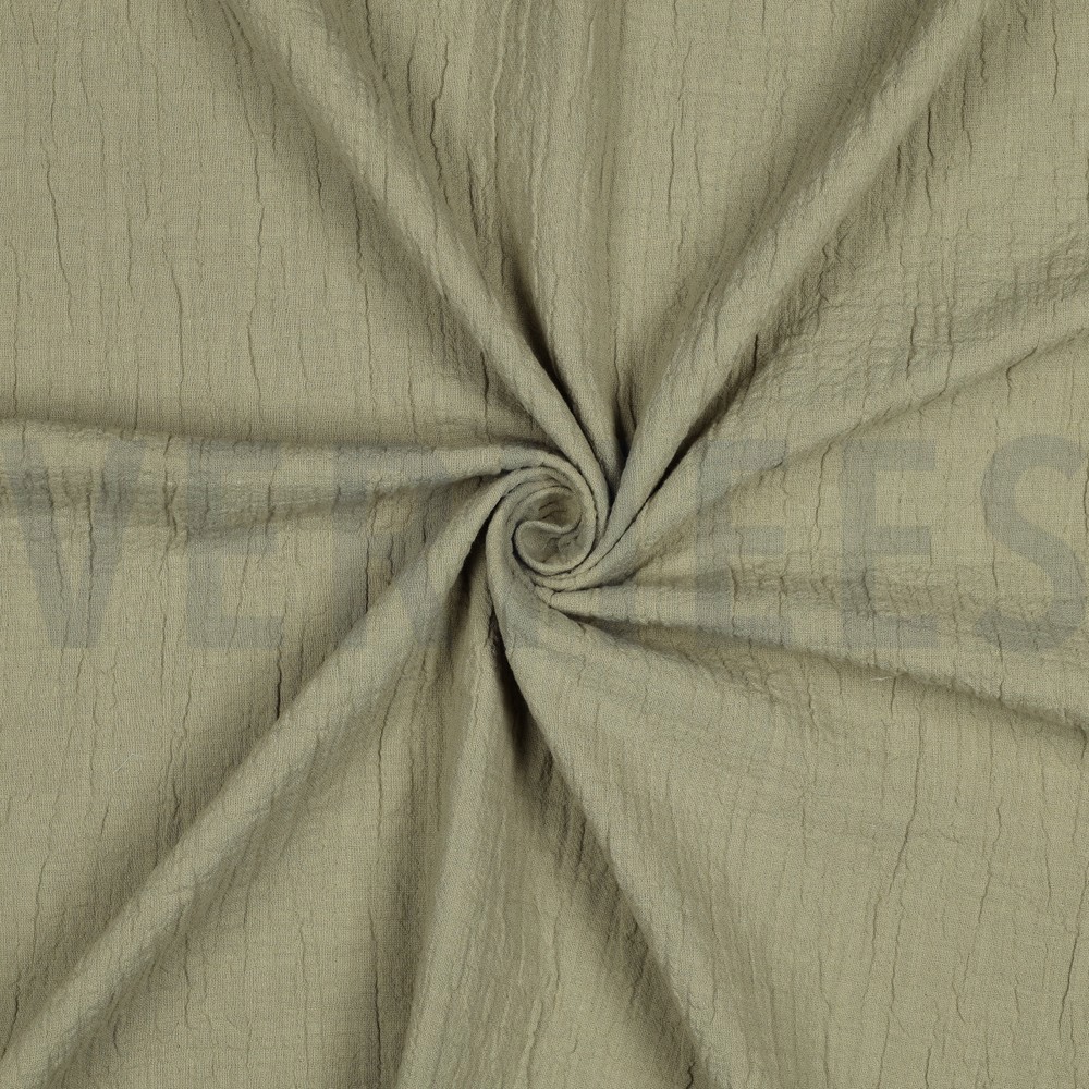 DOUBLE GAUZE SLUB OLIVE #7