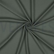 RIB JERSEY GROOT DONKERGROEN (thumbnail) #3