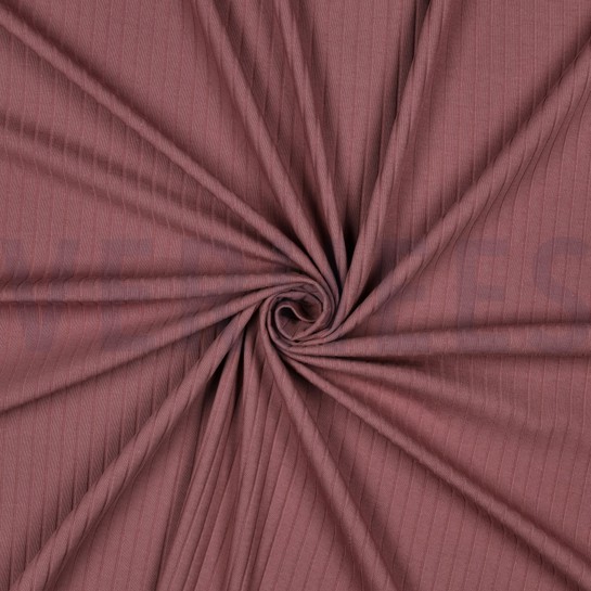 RIB JERSEY GROOT MAUVE #7