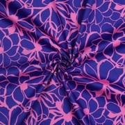 COTTON SATIN MAGNOLIA NERIDA HANSEN ROYAL BLUE (thumbnail) #3