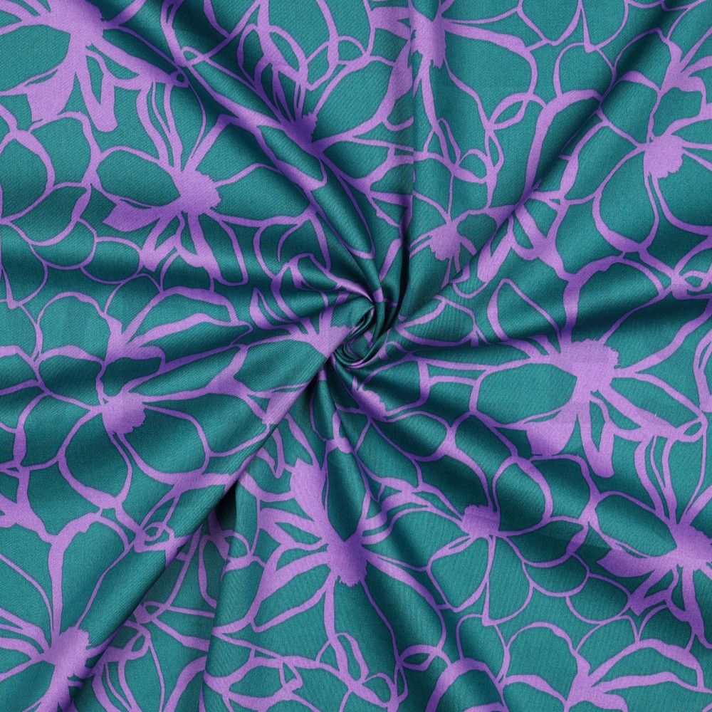 COTTON SATIN MAGNOLIA NERIDA HANSEN PETROL #7