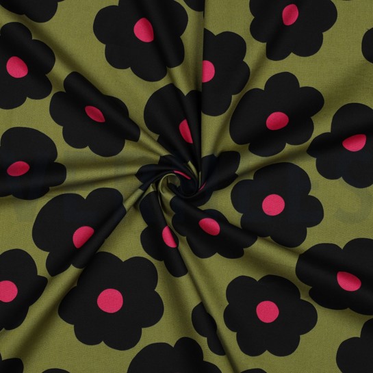 KATOENEN POPLIN GROTE BLOEM NERIDA HANSEN MOSGROEN #7