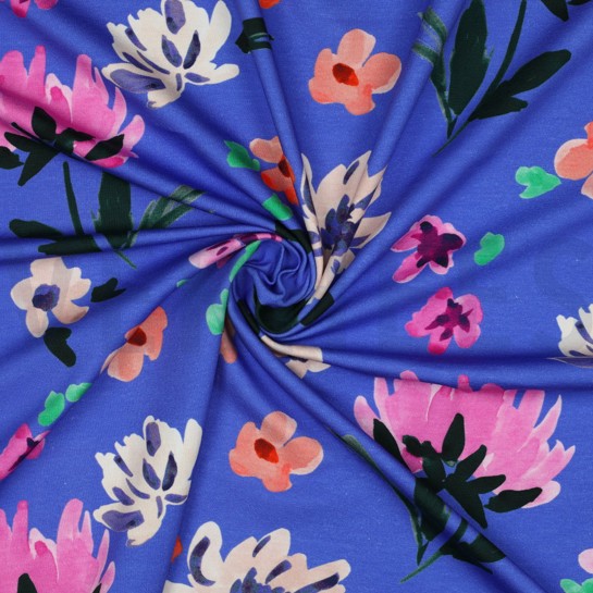 FRENCH TERRY DIGITAL COLETTE NERIDA HANSEN HELLBLAU #7