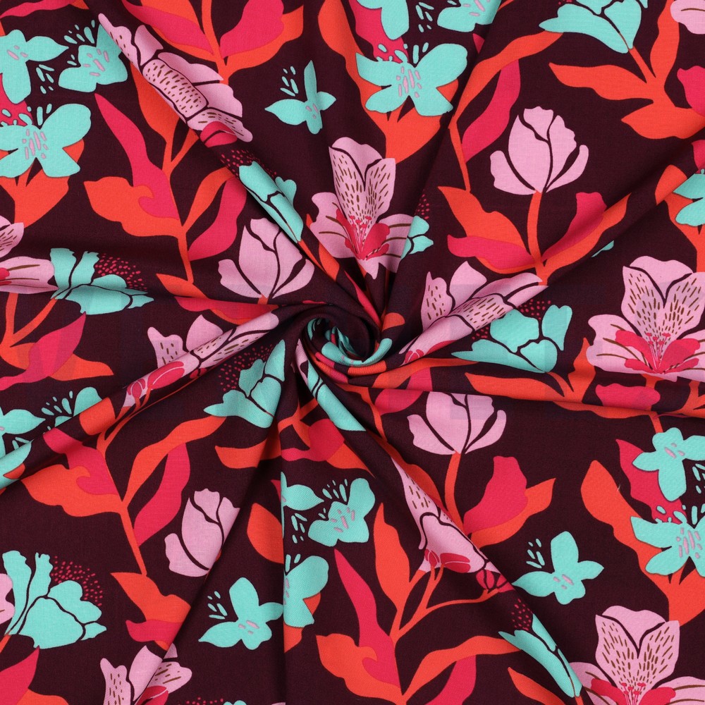 LENZING™ ECOVERO™ AMIRA FLORAL NERIDA HANSEN PRUNE #7