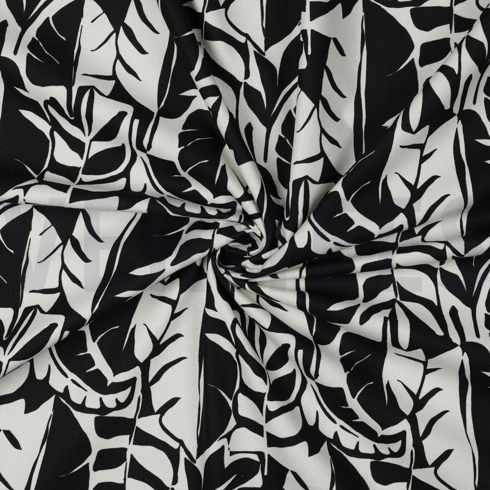 CANVAS ABSTRACT ZWART & WIT #7