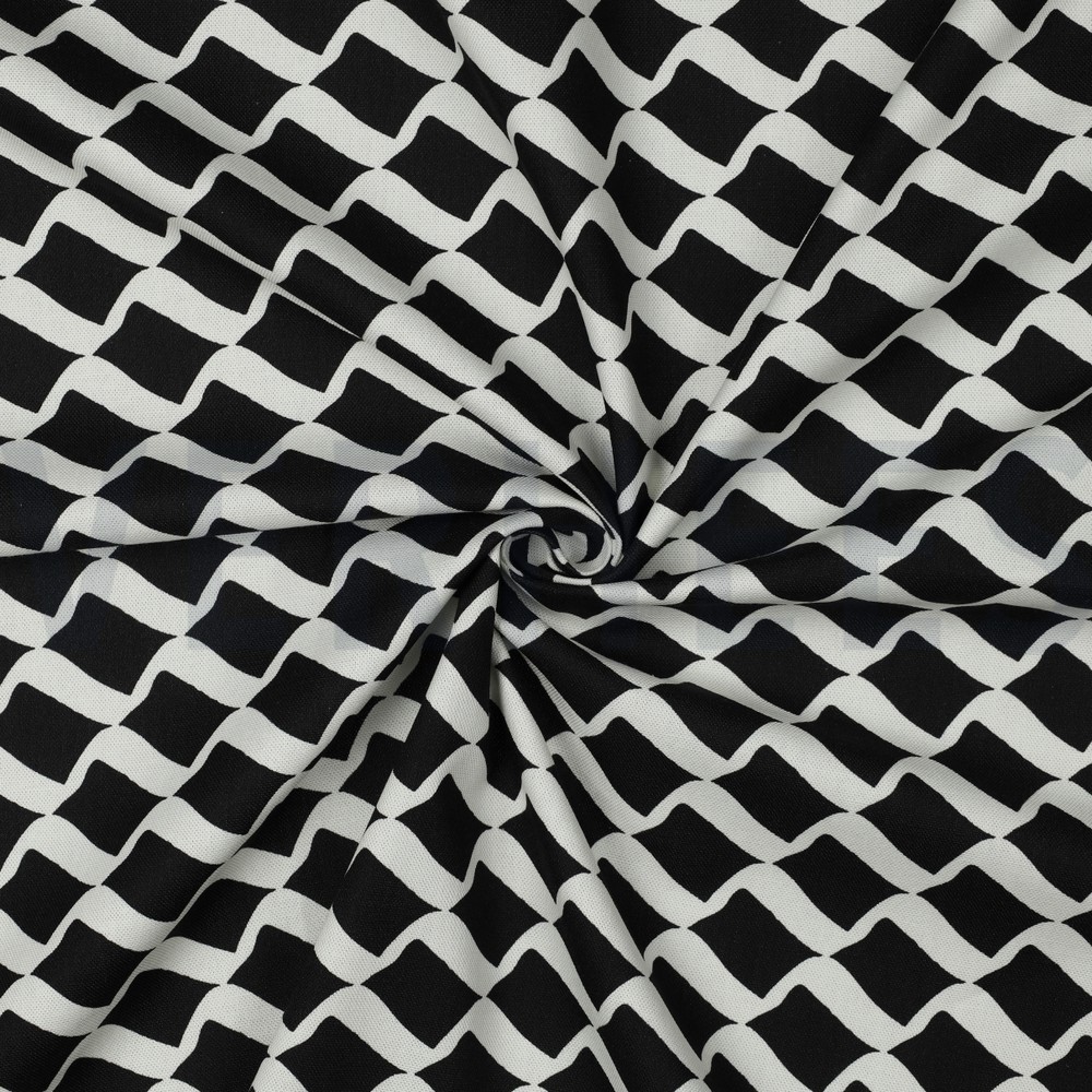 CANVAS ABSTRACT BLACK & WHITE #7