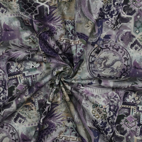 CANVAS DIGITAL ORIENTAL PURPLE #7