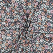 KATOENEN POPLIN GOTS BLOEMEN MARINEBLAUW (thumbnail) #3