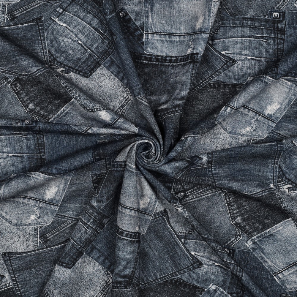 JERSEY DIGITAAL JEANS ZAKKEN MARINEBLAUW #7