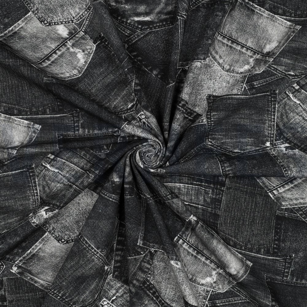 JERSEY DIGITAAL JEANS ZAKKEN DONKERGRIJS #7