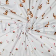 JERSEY DIGITAAL KONIJNEN EN BLOEMEN WIT (thumbnail) #3