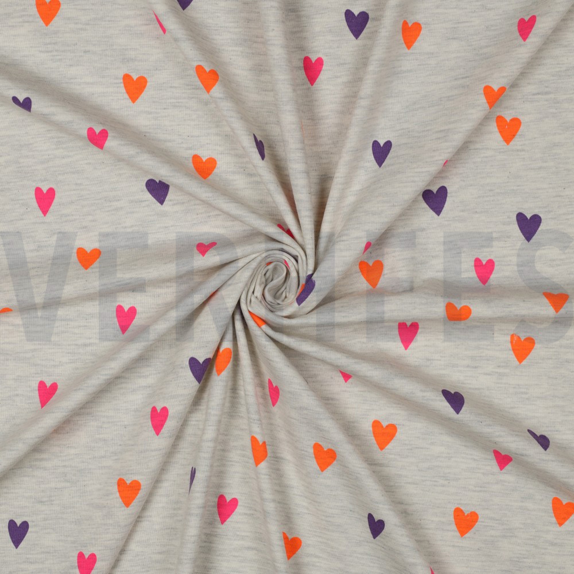 JERSEY MELIERT NEON HERZEN ECRU MELIERT (high resolution) #3