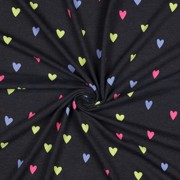 JERSEY MELANGE NEON HARTEN INDIGO GEMÊLEERD (thumbnail) #3