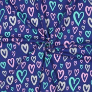 JERSEY GLITZER HERZEN KOBALTBLAU (thumbnail) #3