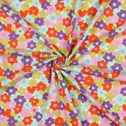 JERSEY FLEURS ROUGE/CITRON VERT (thumbnail) #3