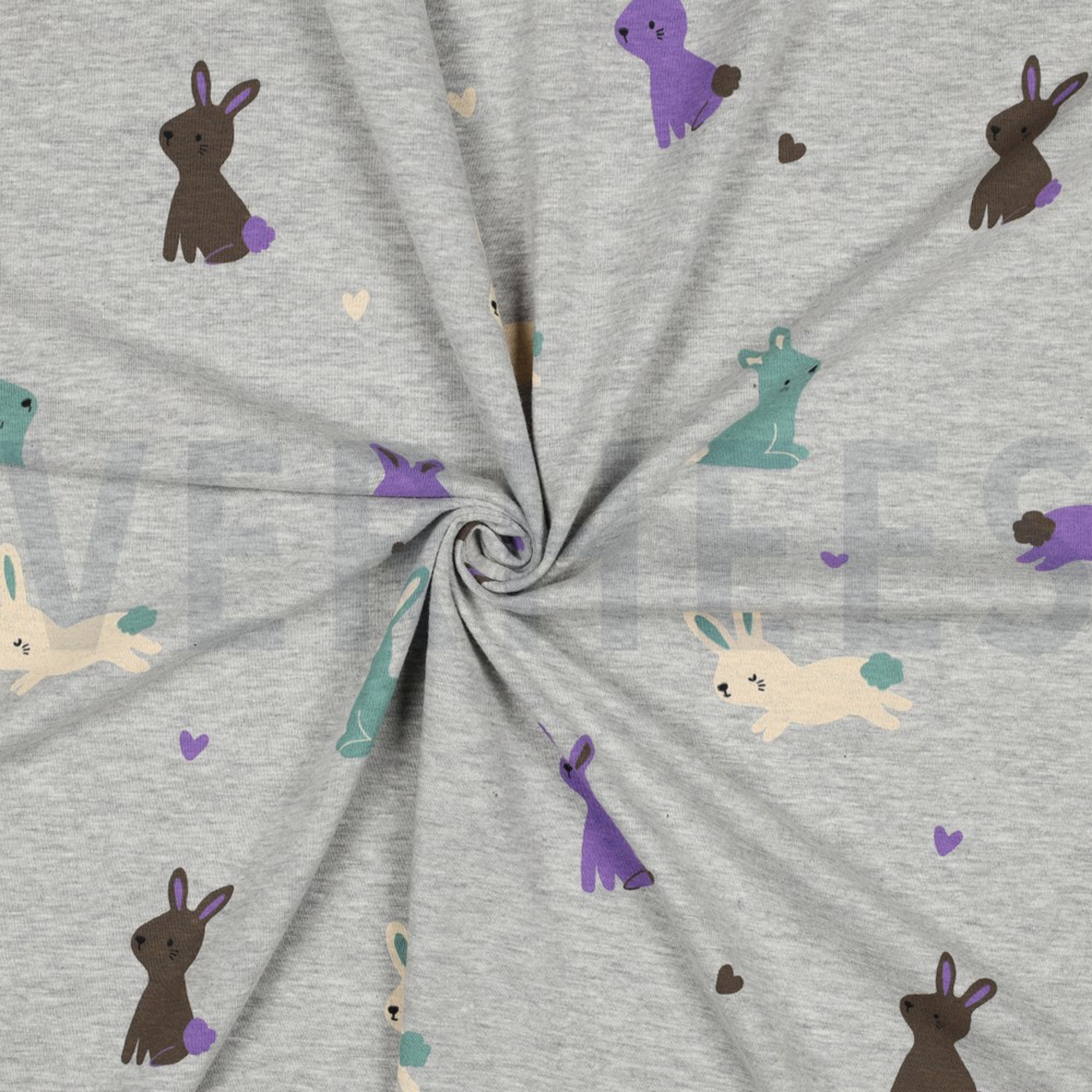 JERSEY MELANGE KONIJNEN LICHTGRIJS GEMÊLEERD (high resolution) #3