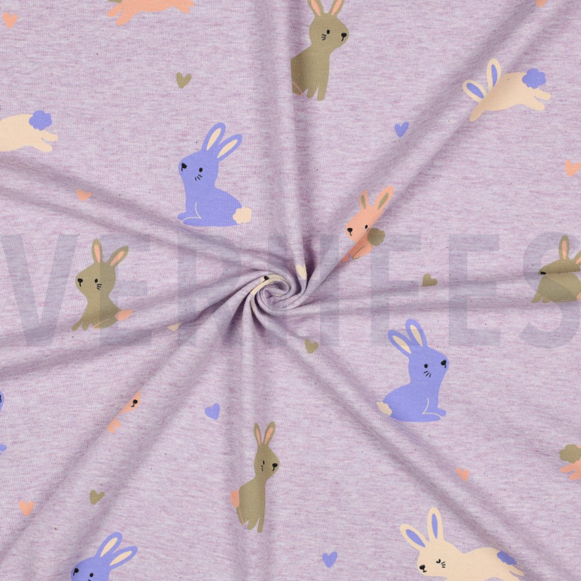 JERSEY MELANGE KANINCHEN LILA MELIERT (high resolution) #3