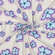 JERSEY MÉLANGE FLEURS ÉCRU MÉLANGÉ (thumbnail) #3