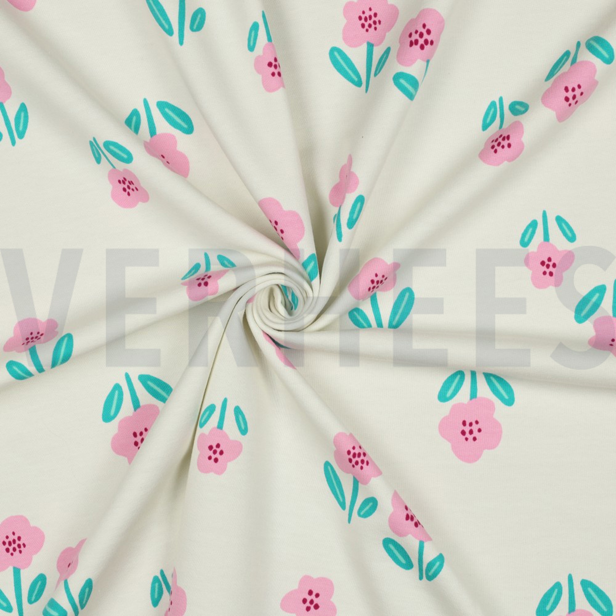 FRENCH TERRY FLOWERS OFF WHITE (high resolution) #3