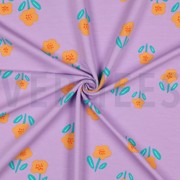 FRENCH TERRY BLOEMEN LAVENDEL (thumbnail) #3