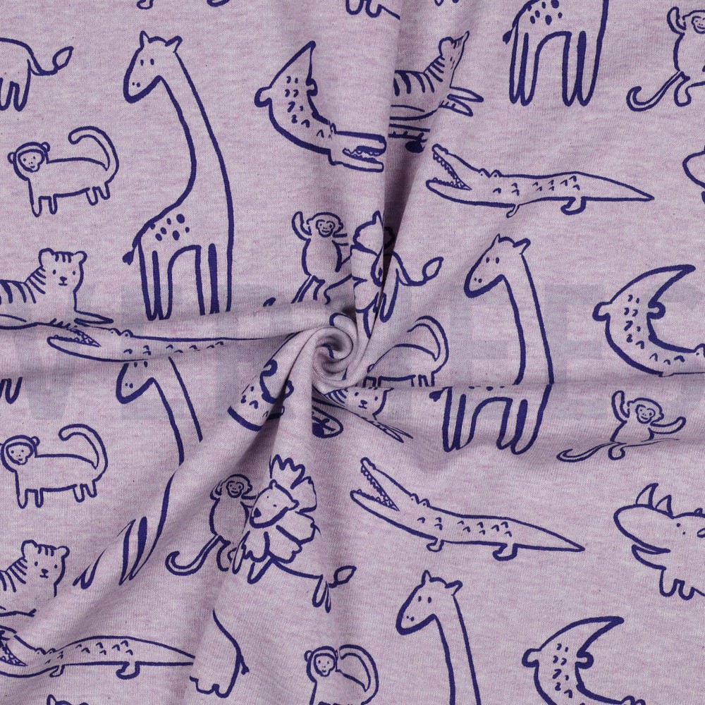 SWEAT MÉLANGE ANIMAUX SAFARI VIOLET MÉLANGÉ #7