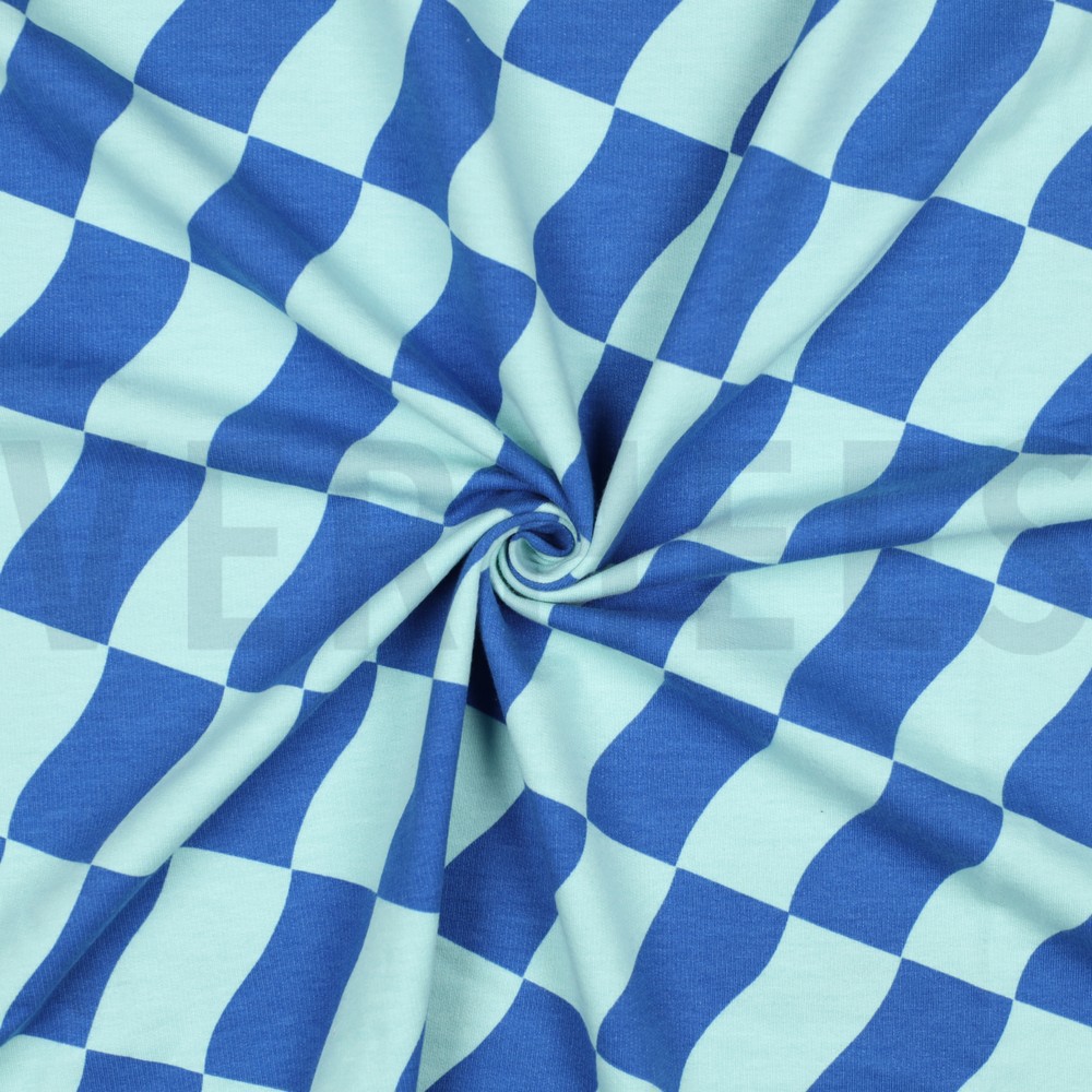 SOFT SWEAT CHECKS MINT/BLUE #7