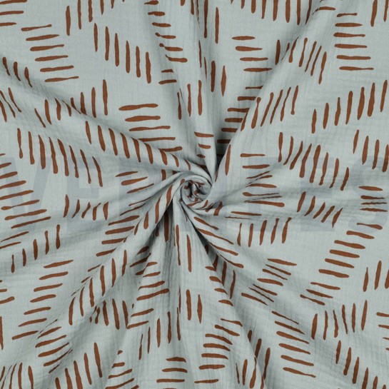 DOUBLE GAUZE ABSTRACT NILEGROEN #7