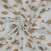 DOUBLE GAUZE HELICOPTERS OFF WHITE (thumbnail) #3