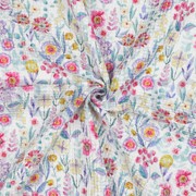 WAFFELPIQUÉ DIGITAL BLUMEN WEISS (thumbnail) #3