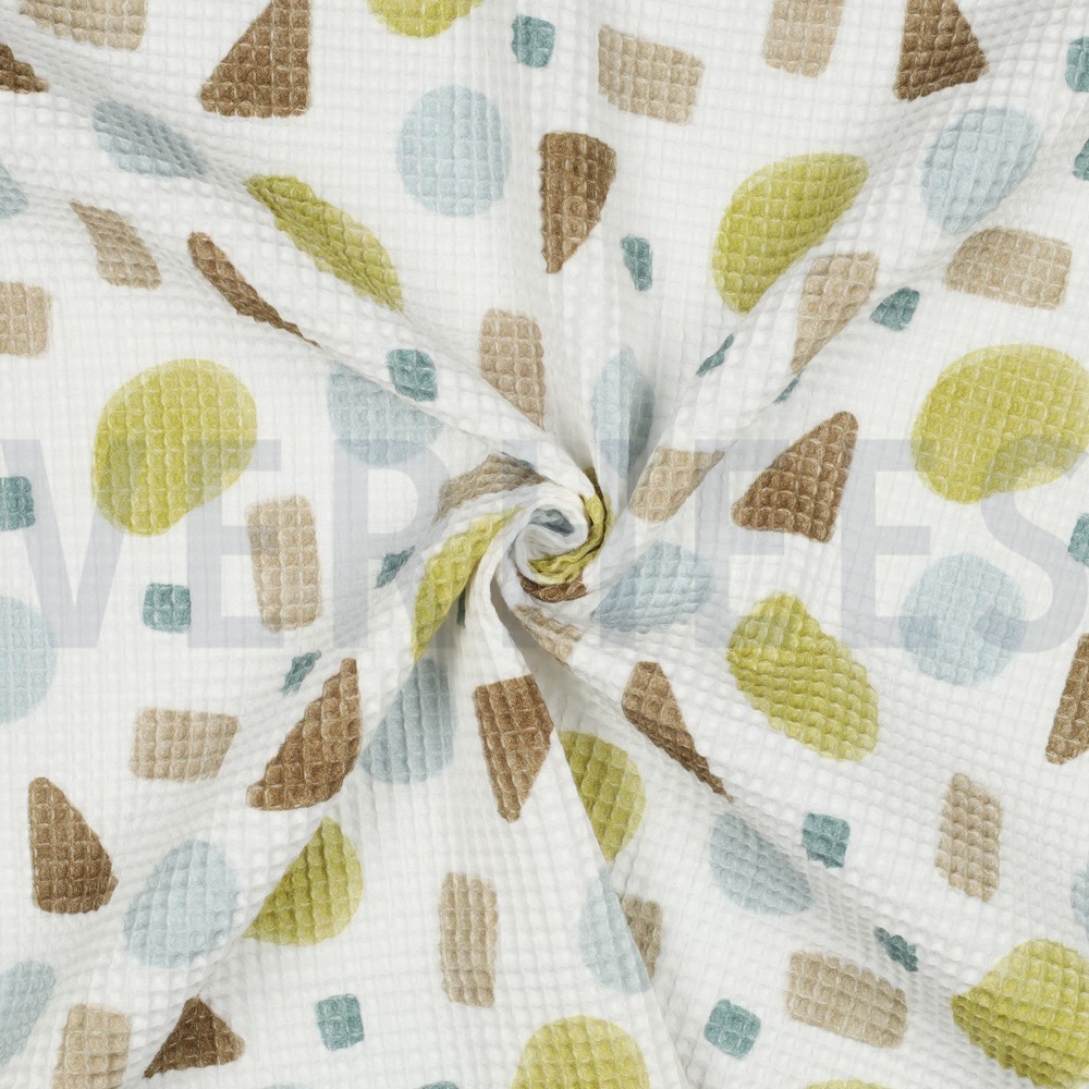 WAFFLE DIGITAL SHAPES YELLOW #7
