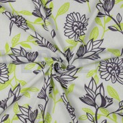 LIN VISCOSE FLEURS VERT (thumbnail) #3