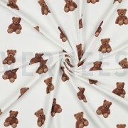 JERSEY GOTS DIGITAL TEDDY BEARS ECRU (thumbnail) #3