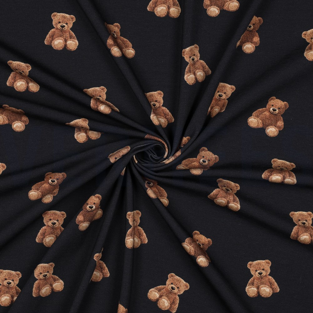 JERSEY GOTS DIGITAL TEDDY BEARS NAVY #7