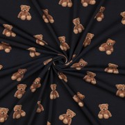 JERSEY GOTS DIGITAL TEDDY BEARS NAVY (thumbnail) #3