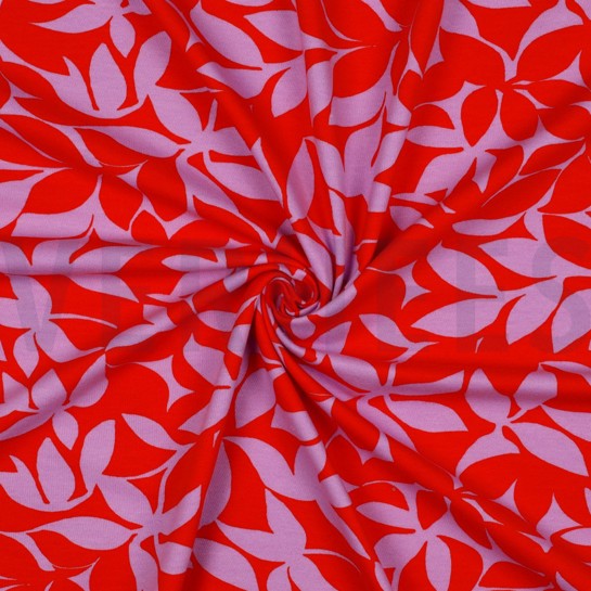 SOFT SWEAT LEAVES PINK/RED #7