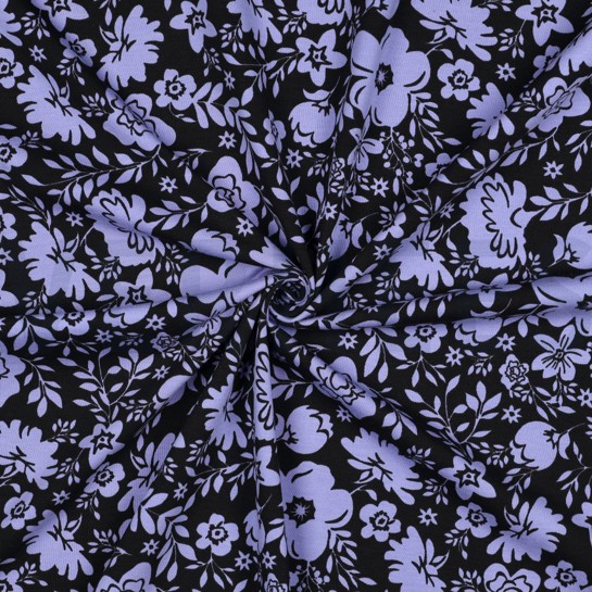 JERSEY FLOWERS BLACK #7