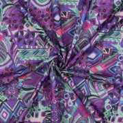 COTON VOILE DIGITAL ABSTRACT VIOLET (thumbnail) #3