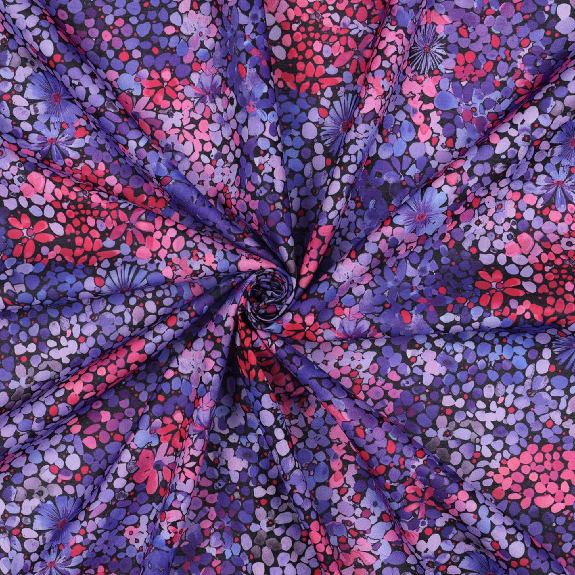 COTON VOILE DIGITAL FLEURS VIOLET (high resolution) #3