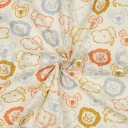 KATOENEN POPLIN SAFARI DIEREN ECRU (thumbnail) #3